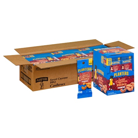 Planters Planters Sweet Cayenne Barbecue Cashew 2.25 oz. Tube, PK30 10029000025834